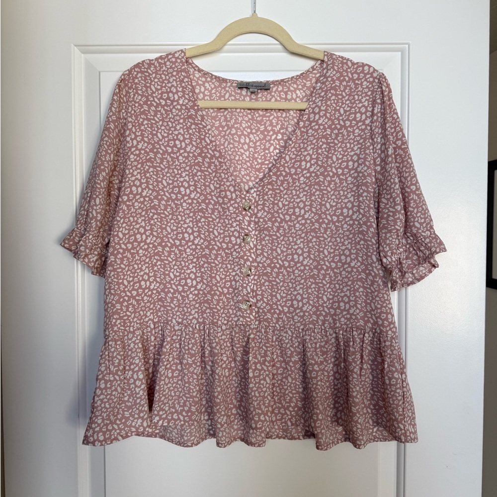 Wishlist Blush Patterned Blouse